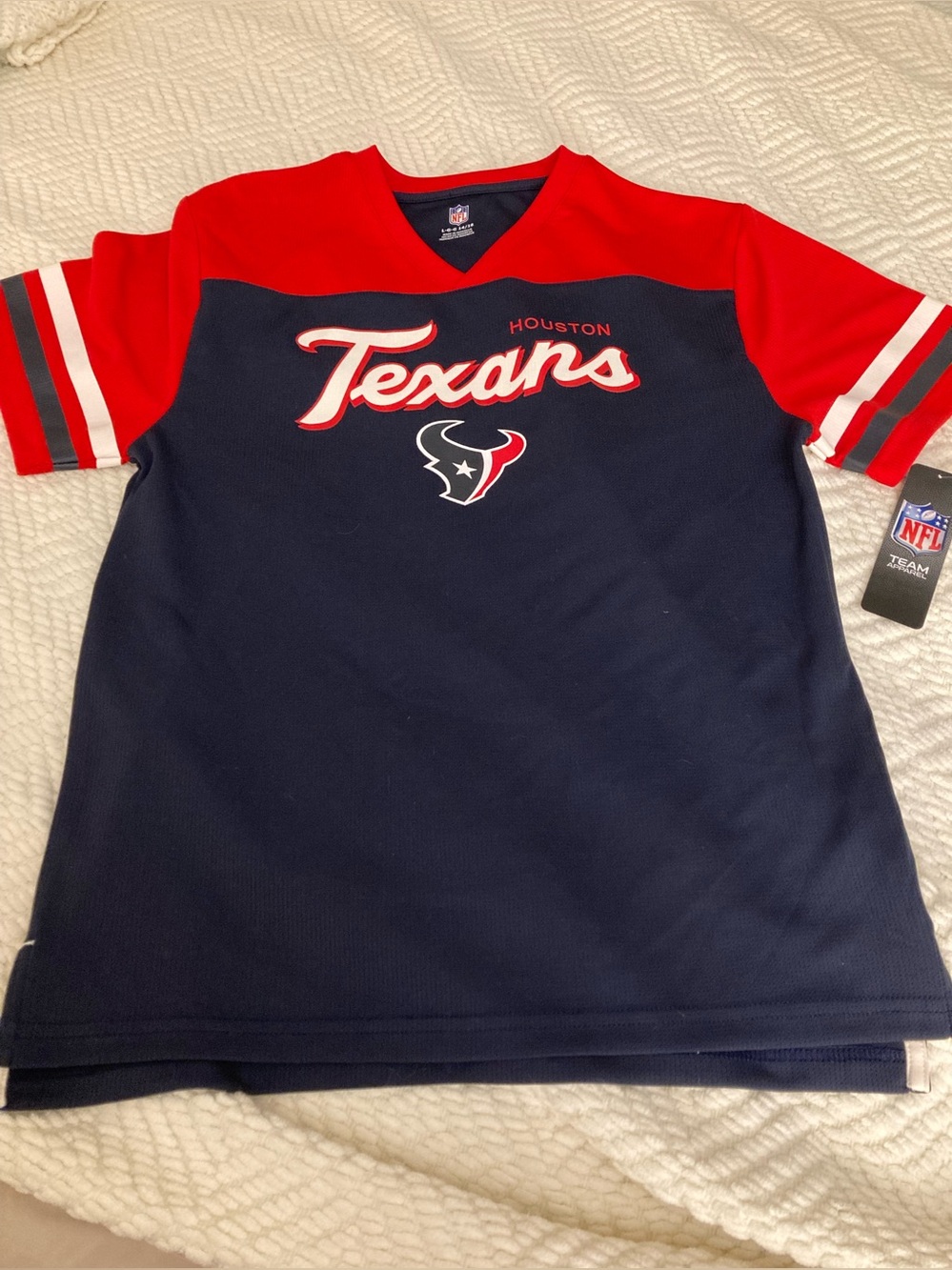 NWT Houston TEXANS JERSEY NFL Boys Large (14-16)